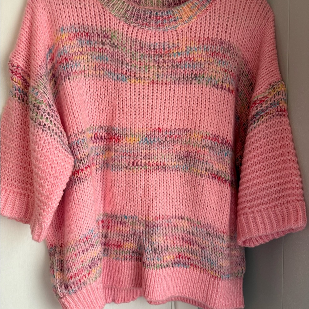Cozy Pink Knit Sweater